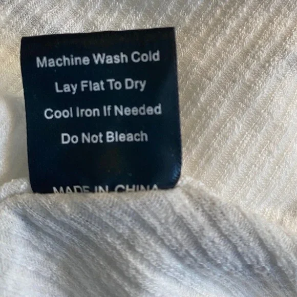 POL White Sleeveless Deconstructed Tunic Top Exposed Stitching Sharkbite L - Picture 11 of 11